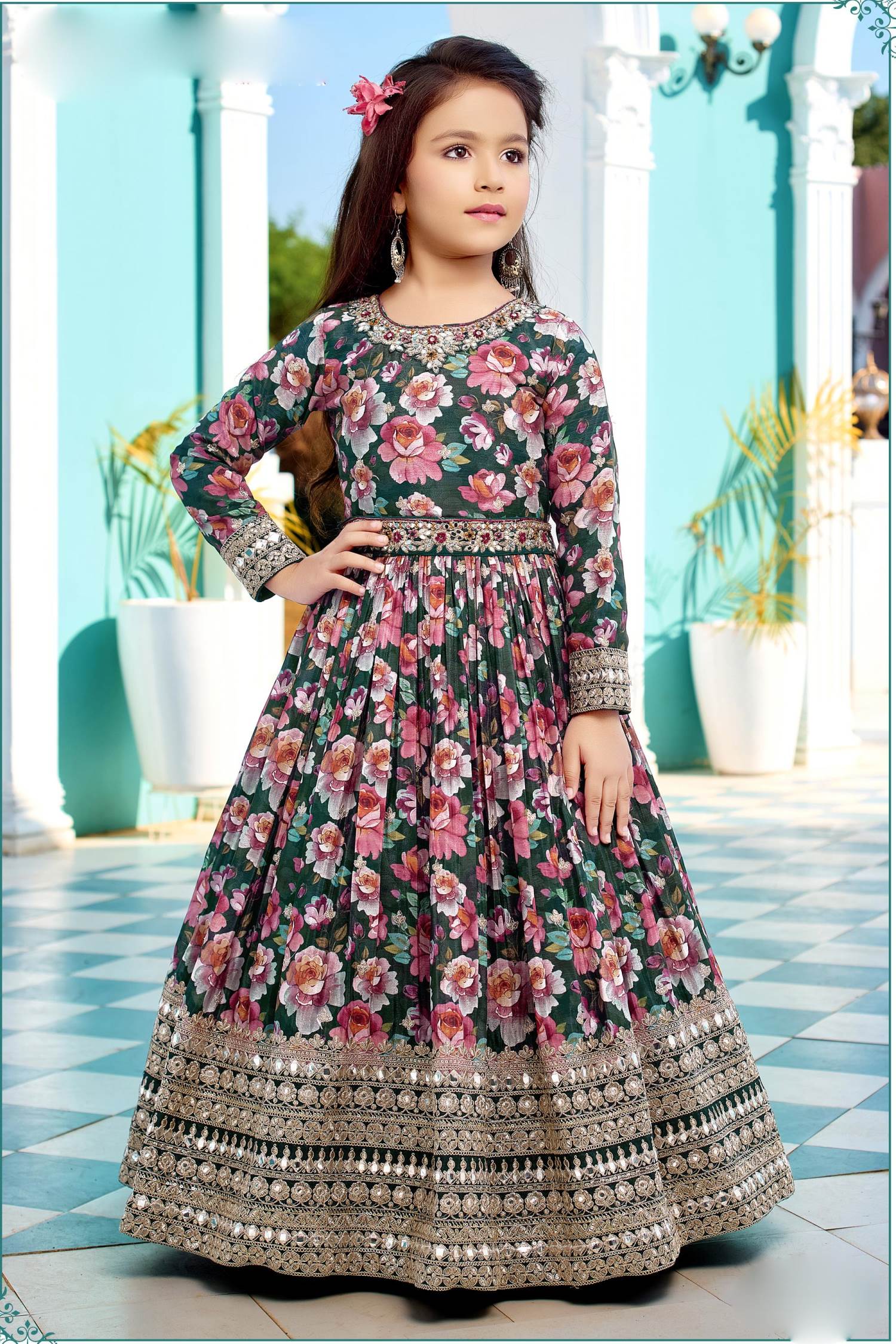 Printed and Plain Kids Girl Party Wear Dresses, Size: 5 To 10 Years at Rs  2499 in Nagpur