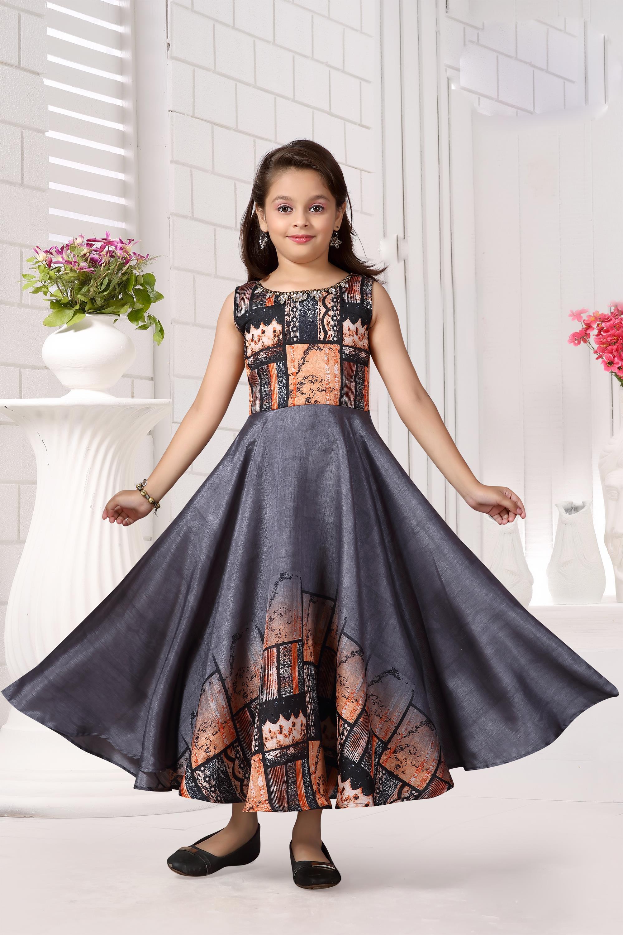 Beautiful Kid Girl Designer Party wear Kurti Sharara with Dupatta Suit –  mahezon