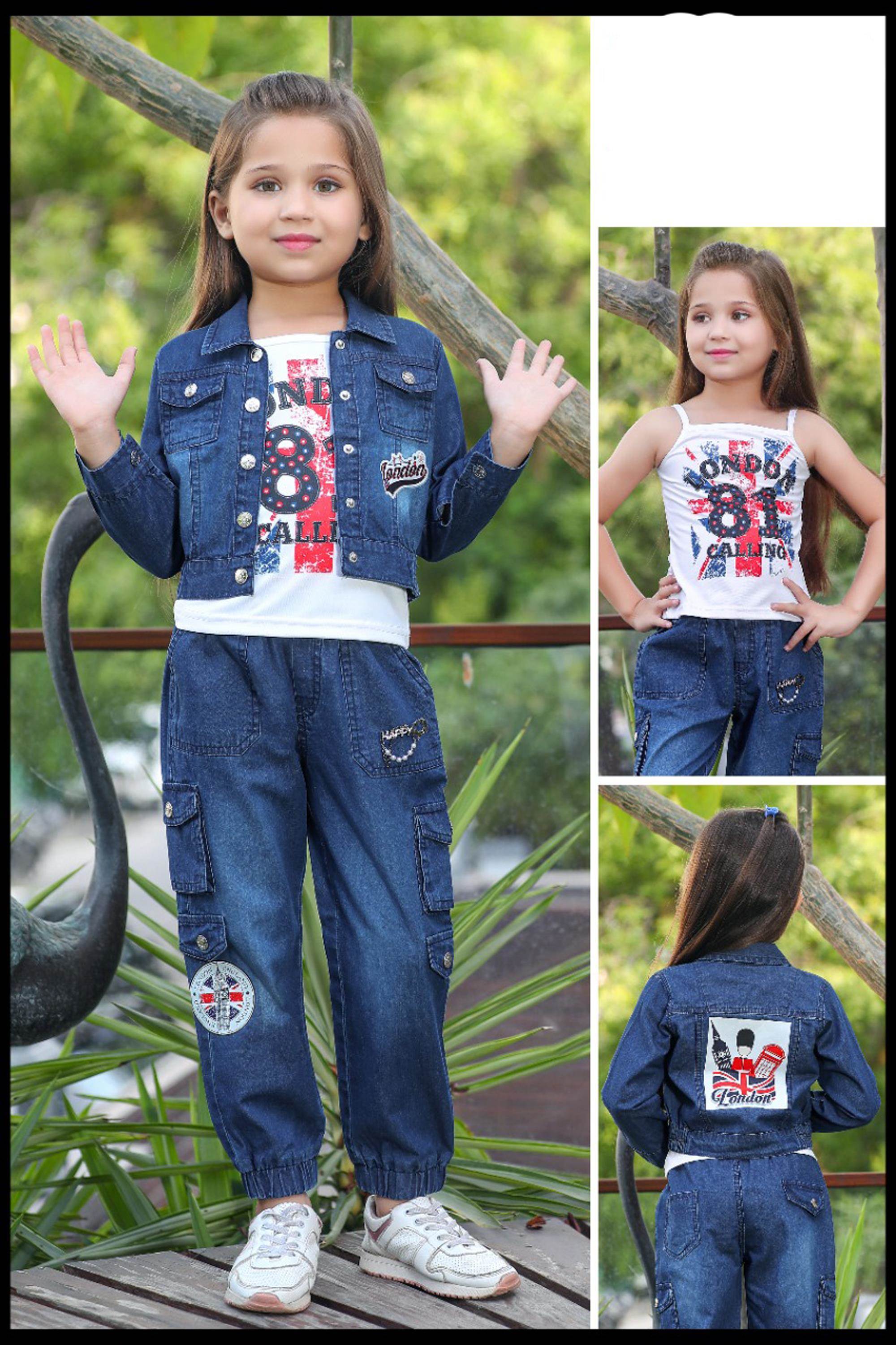 Kid girls Western wear modern Girls Frocks & Dresses ( full stiched)