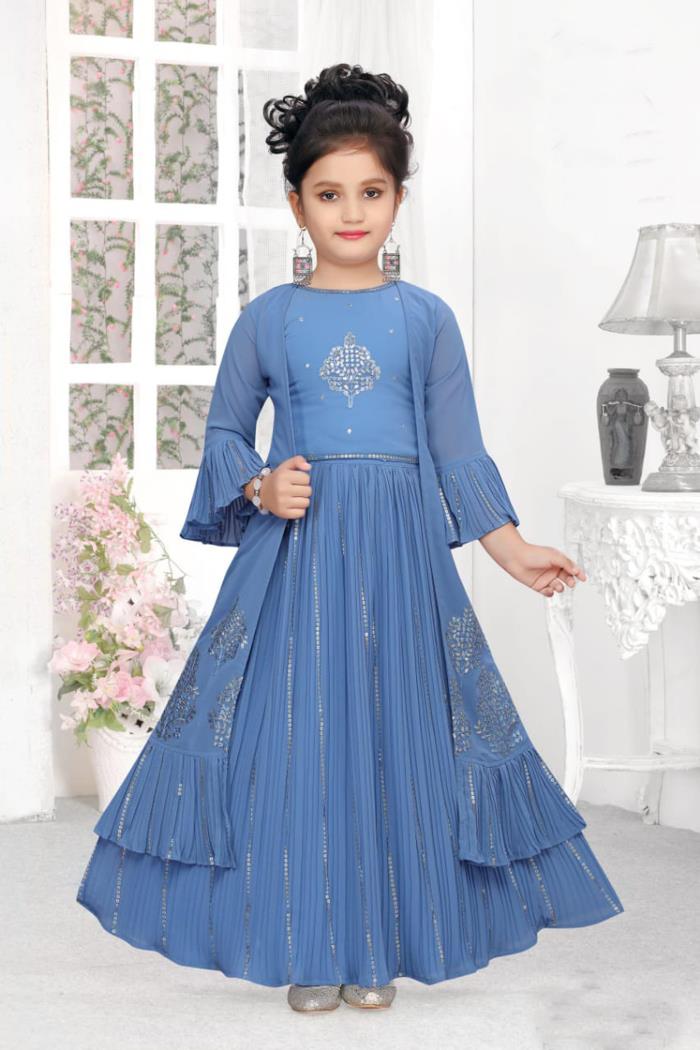 Girls Party Wear - Girls Party Wear - Choli Suit