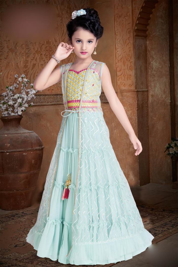 Girls Party Wear - Girls Party Wear - Choli Suit