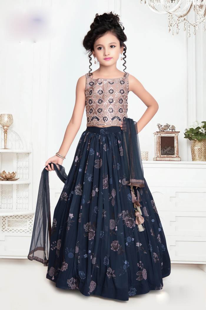 Girls Party Wear - Girls Party Wear - Choli Suit