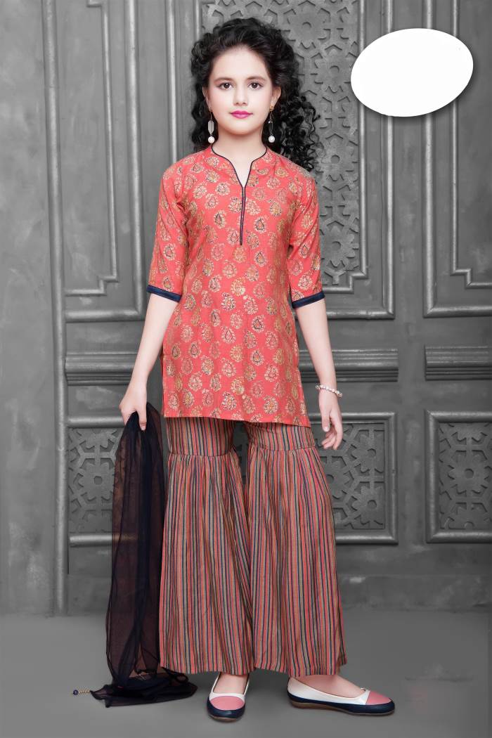 Girls Party Wear - Girls Party Wear - Kurti Set