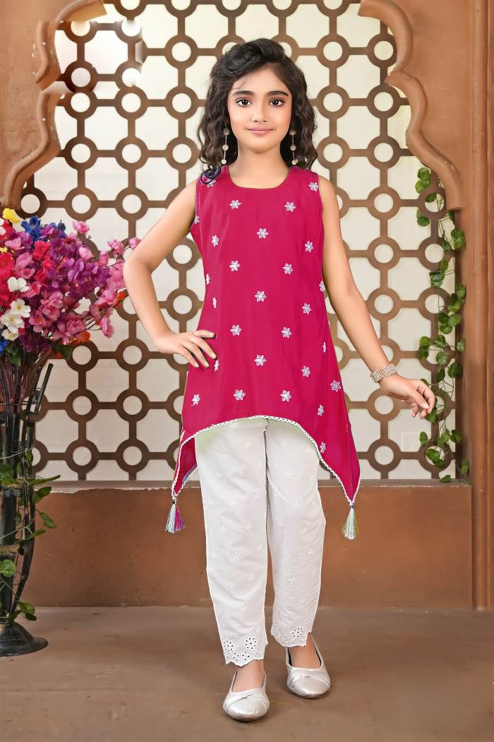 Girls Party Wear - Girls Party Wear - Kurti Set