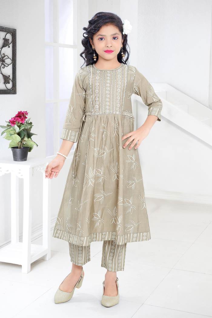 Girls Party Wear - Girls Party Wear - Kurti Set