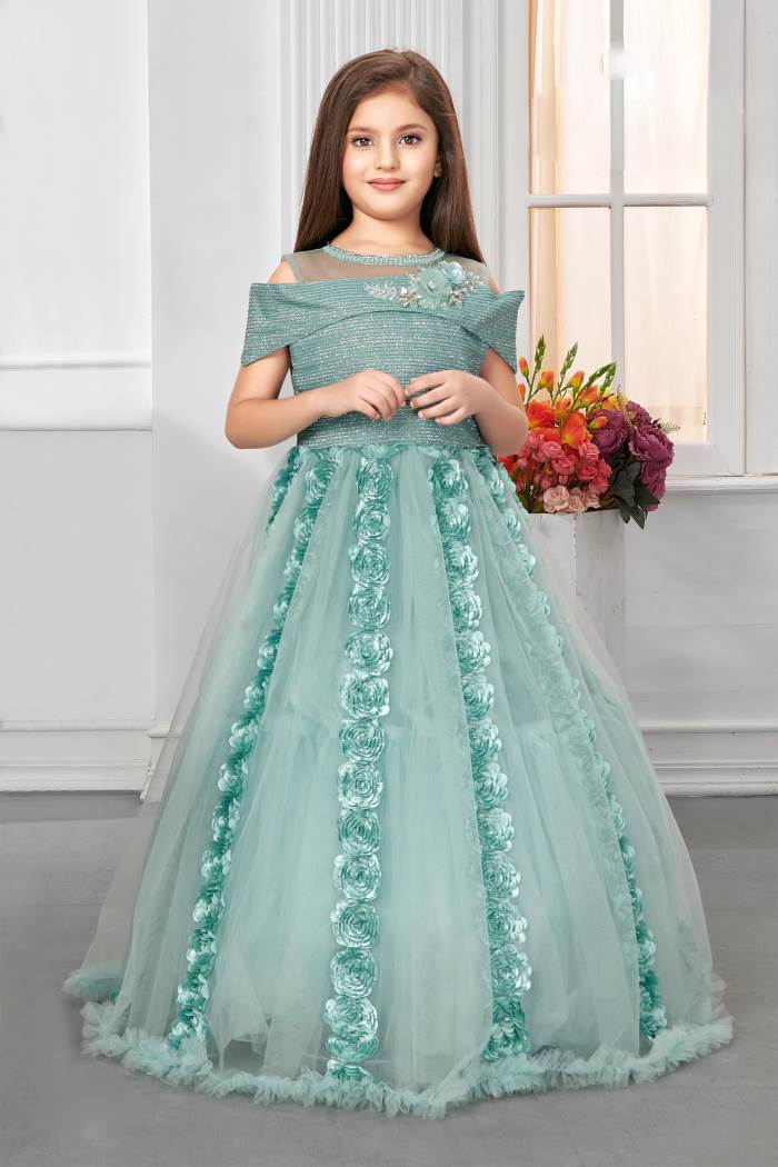 Girls Party Wear - Girls Party Wear - Gown