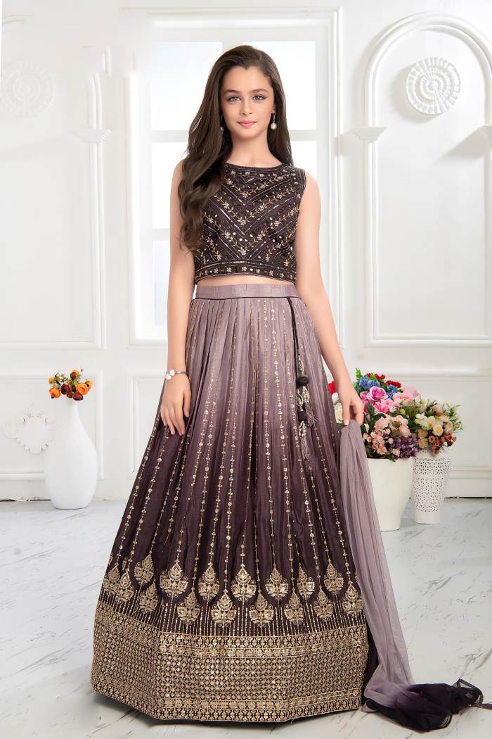 Girls Party Wear - Girls Party Wear - Choli Suit