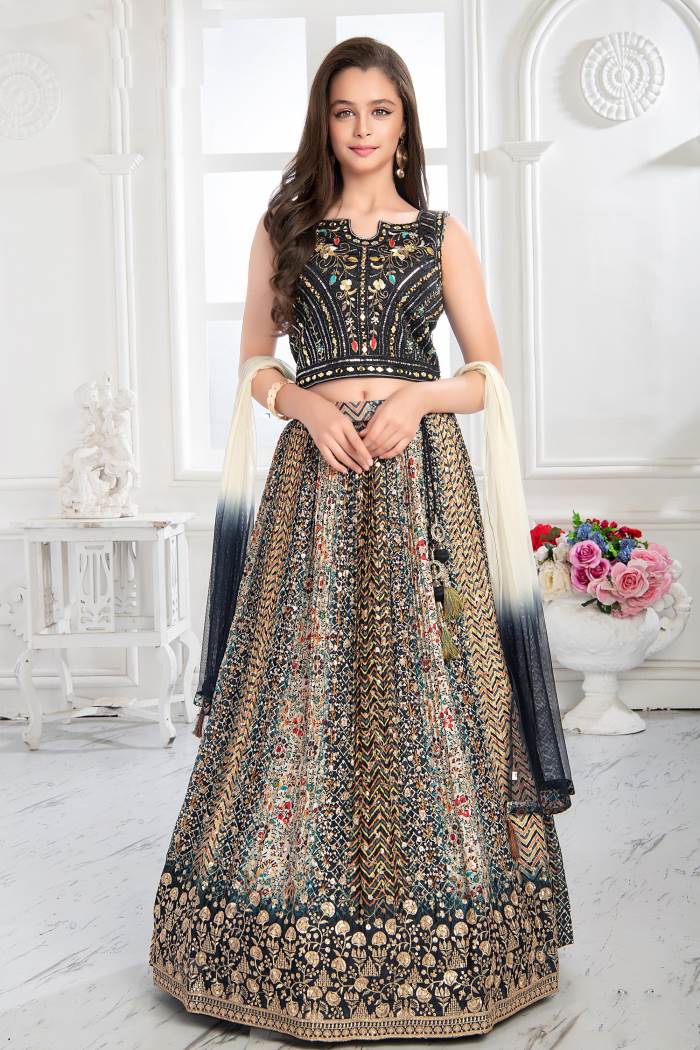 Girls Party Wear - Girls Party Wear - Choli Suit