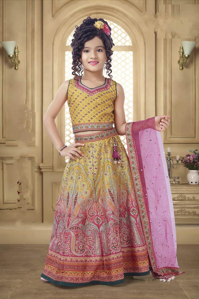 Girls Party Wear - Girls Party Wear - Choli Suit