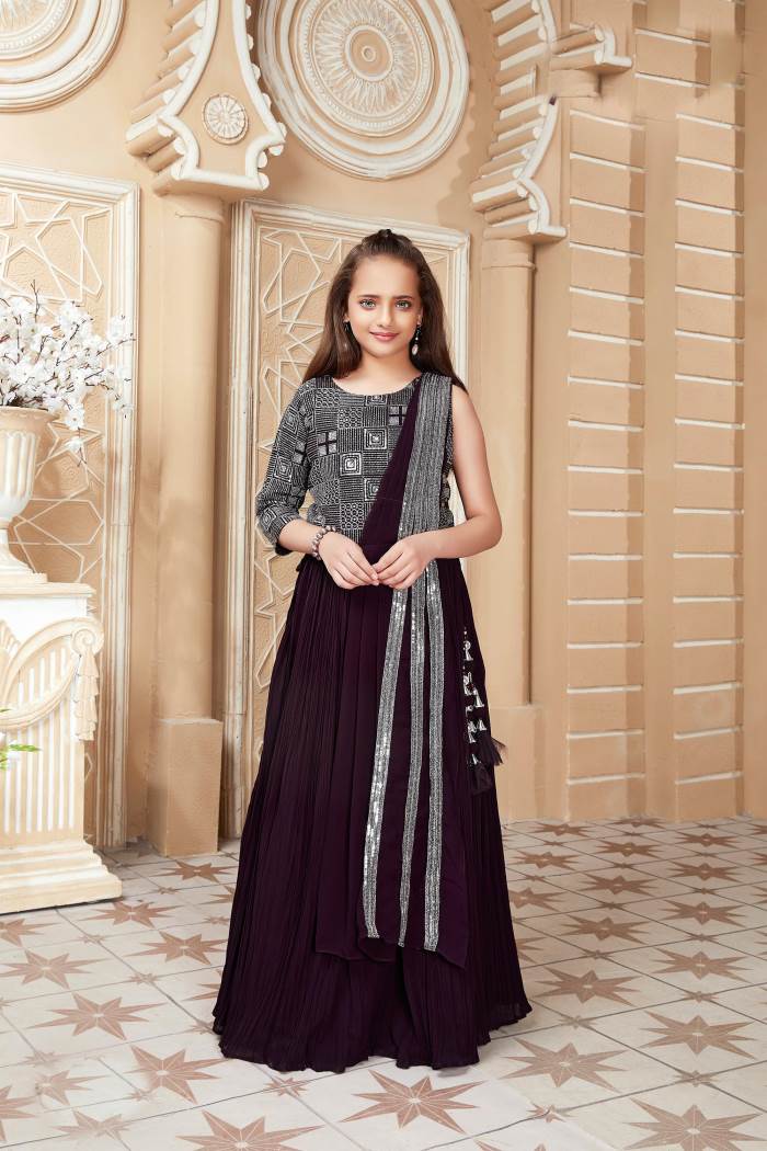 Girls Party Wear - Girls Party Wear - Choli Suit
