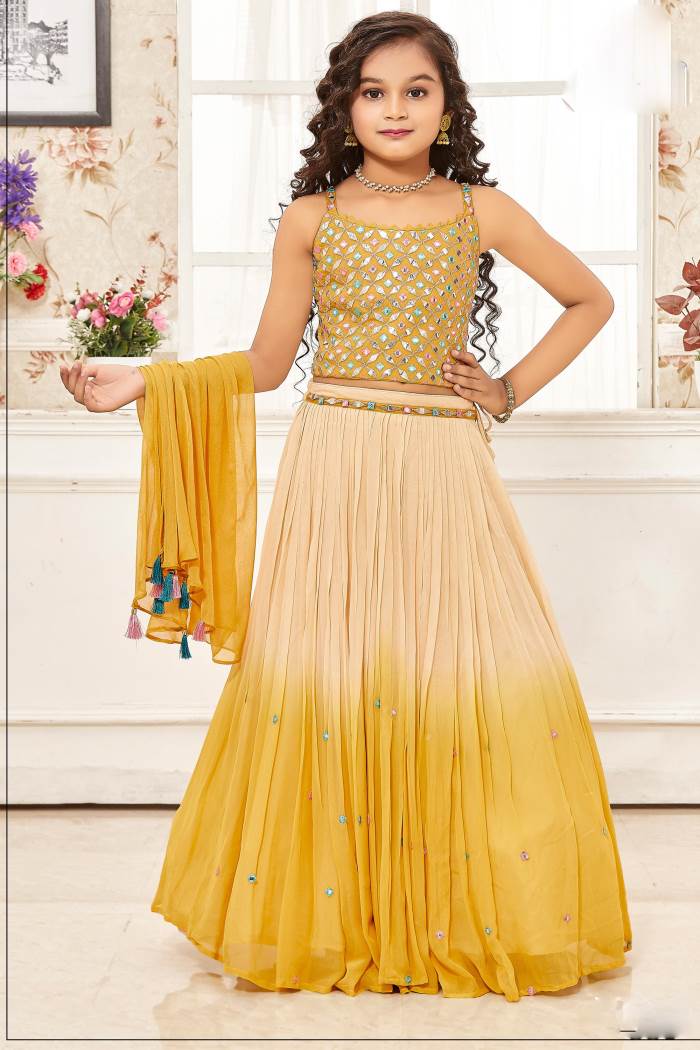 Girls Party Wear - Girls Party Wear - Choli Suit